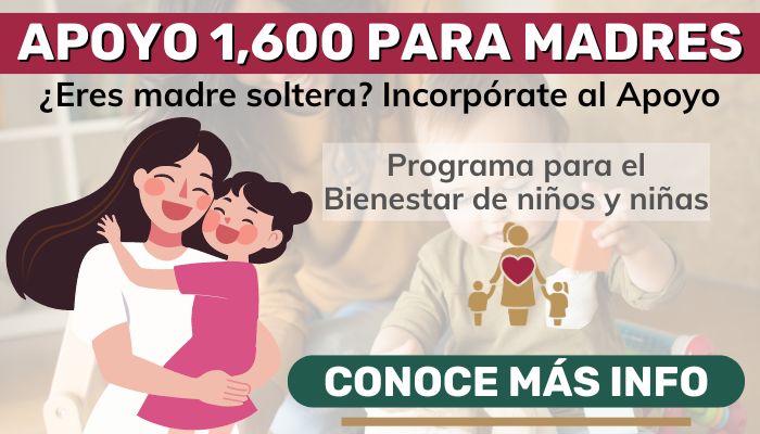 1600 a Madres y Padres Solteros💰